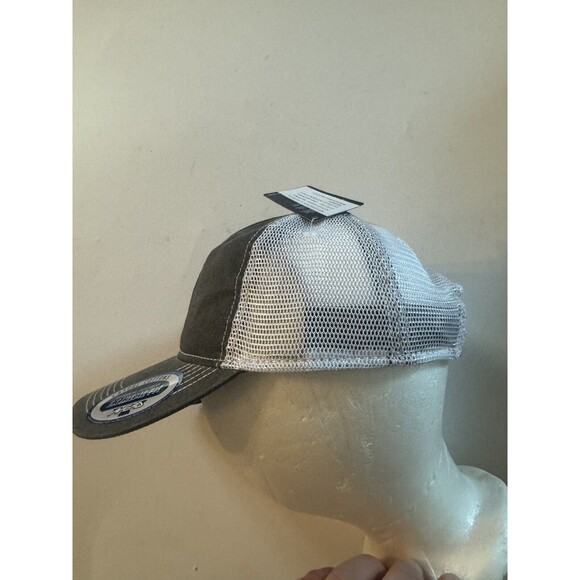 Boston Bruins Meshback Hat Baseball Cap Trucker Gray White NHL Hockey - Picture 4 of 6